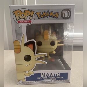 Funko POP Pop! Games: Pokemon - Meowth Vinyl Figure, Multicolor, Standard